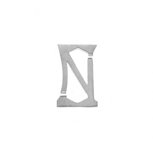 Nineteen Letter N Charm Sterling Yellow Gold Rose Gold