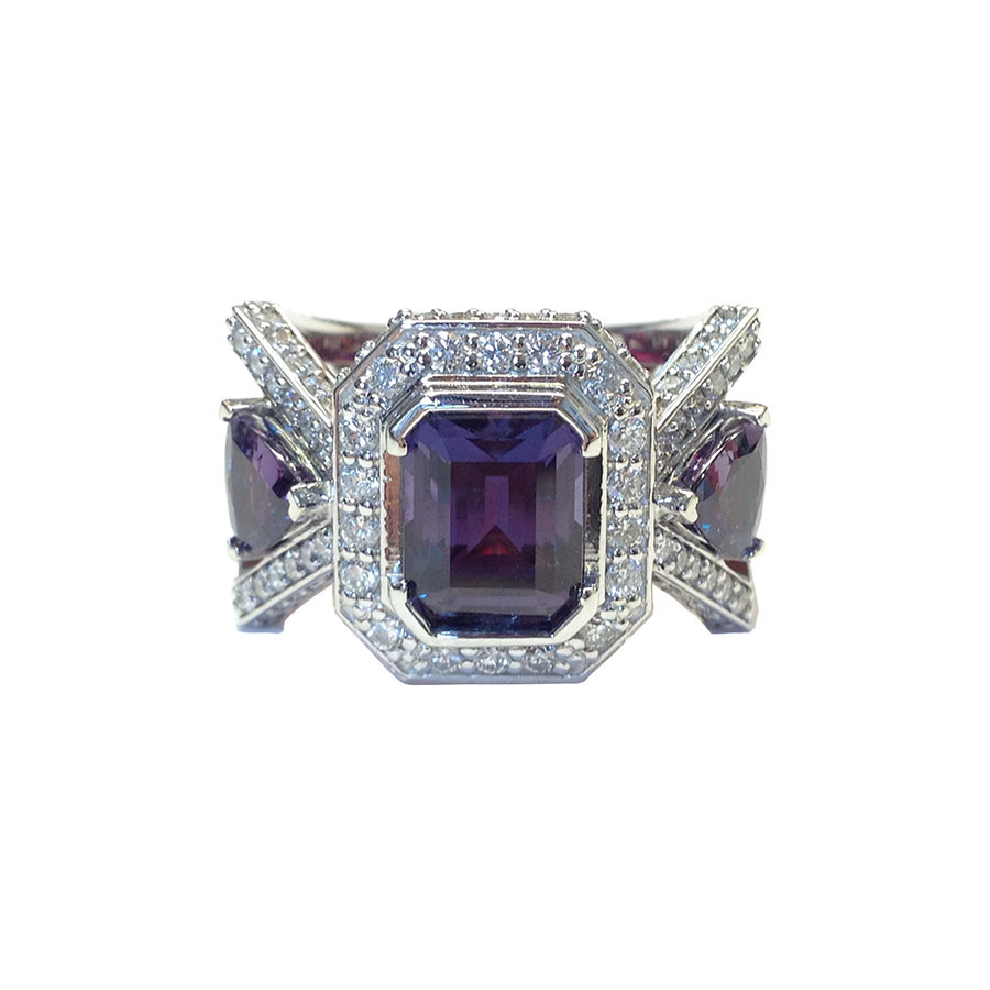 Alexandrite Rings White Gold Alexandrite Diamonds