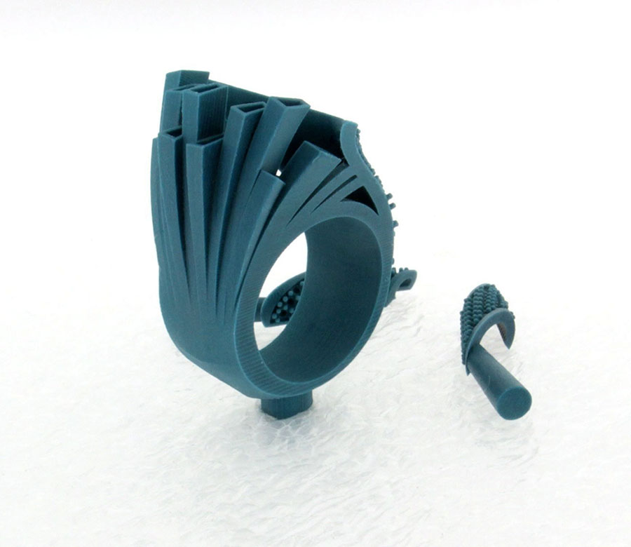 Private Commission Production Process Design CAD Model Ocean Wave Ring