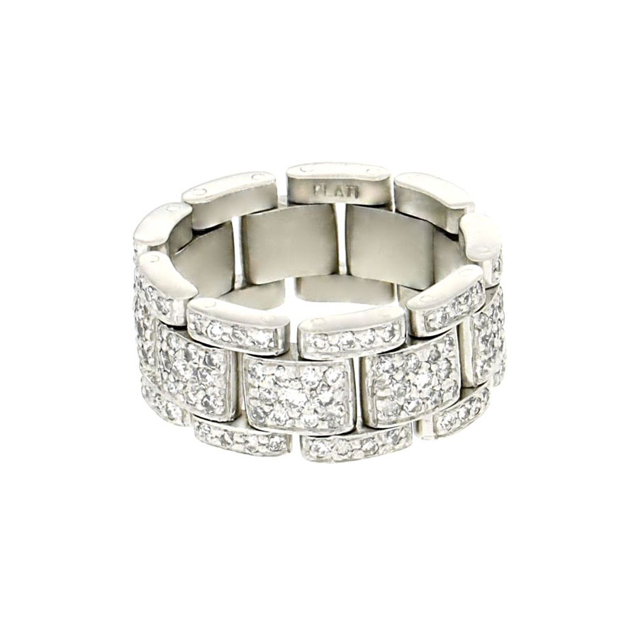 Private Commission Linked Rings Platinum Diamonds