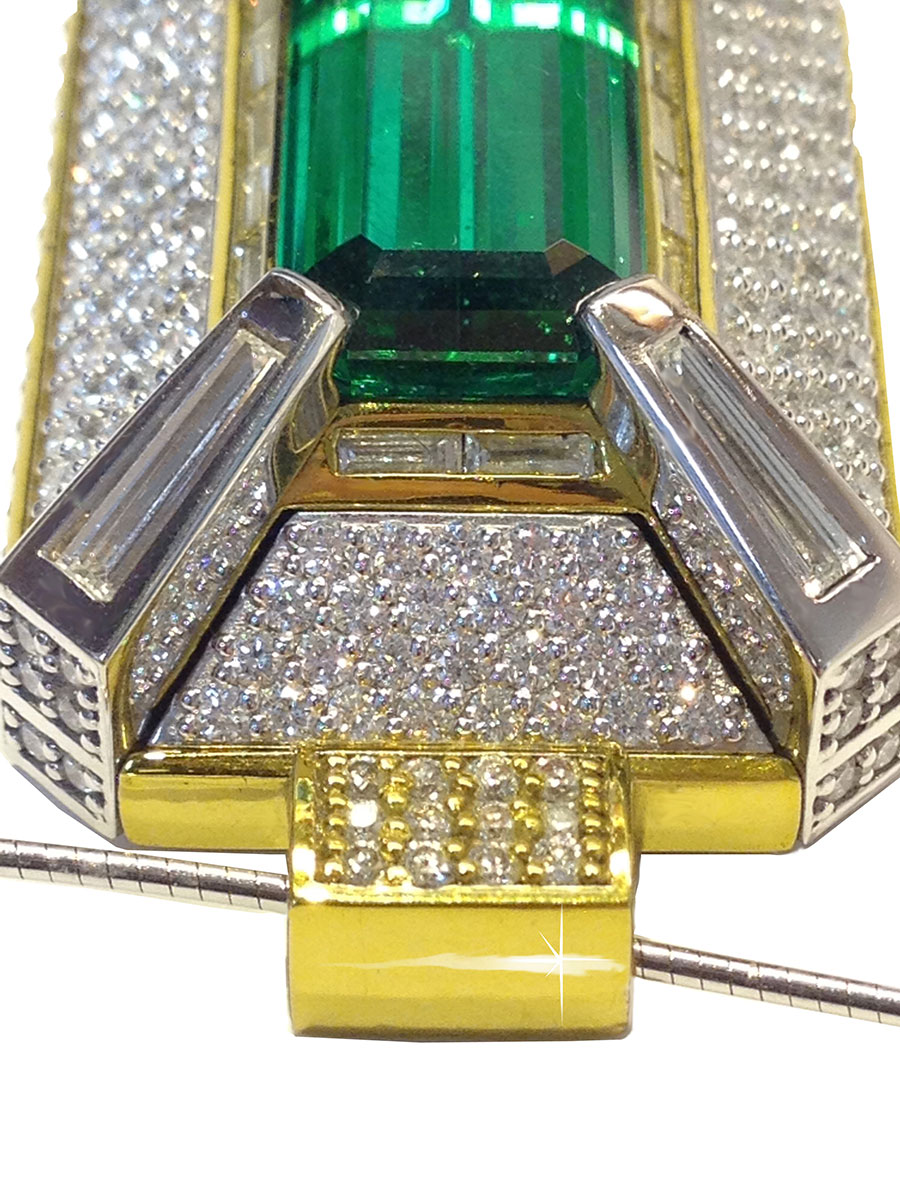 Tsavorite Rings White Gold Tsavorite Garnet Diamonds